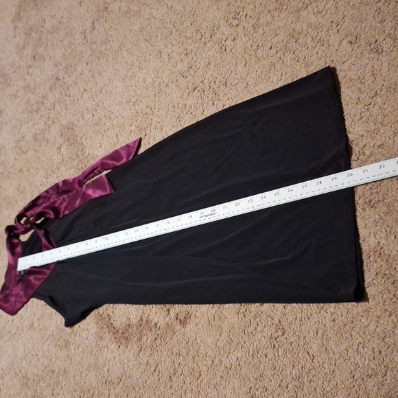 NWT/Alyn Paige black mini dress with purple ribbon size Small - Picture 5 of 9